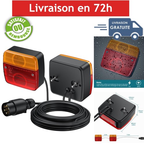 Feux arrière remorque led - arrière,