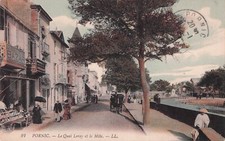Carte postale ancienne postcard PORNIC LOIRE-ATL quai LERAY 91 LL écrite