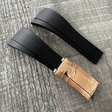 20mm Silicone Noir Caoutchouc