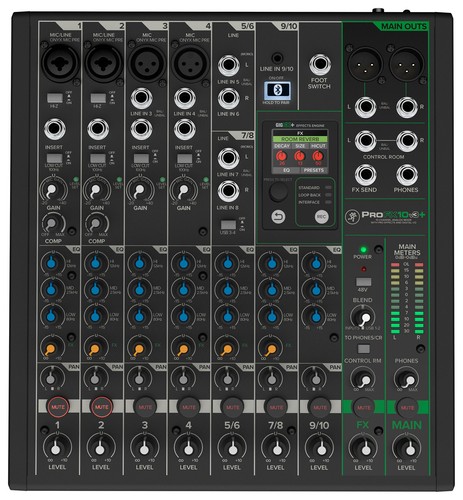 Mackie profx10v3 channel - profx10v3+, 10-channel