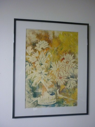 Linogravure encadrée - linogravure,