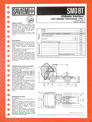Saviem chassis - 8, /