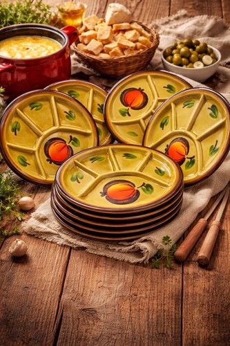 Lot vintage plates - lot, of