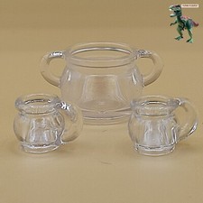 Playmobil ensemble vaisselle transparente-manoir victorien-tasses-verrerie