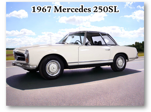 1967 mercedes benz 250sl retro - mercedes,