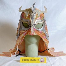 Masque Ultimo Dragon fabriqué par Rollin Orange Color Lucha Libre Pro...