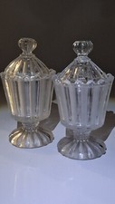 Deux ancien moutardier cristal - deux,
