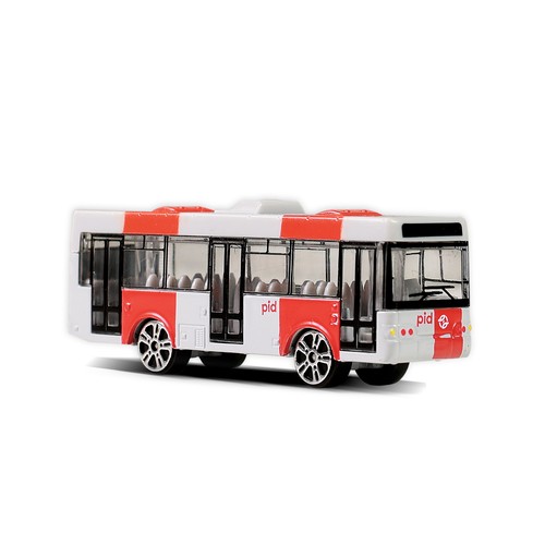 Bus métal pid - prague, rouge