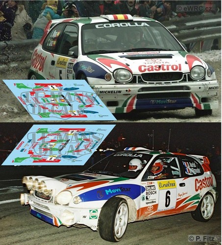 Stickers toyota corolla wrc - toyota,
