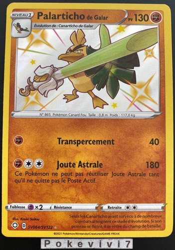 Carte pokemon palarticho - carte,