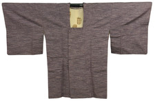 Veste kimono japonais vintage Michiyuki soie violet traditionnel authentique ...