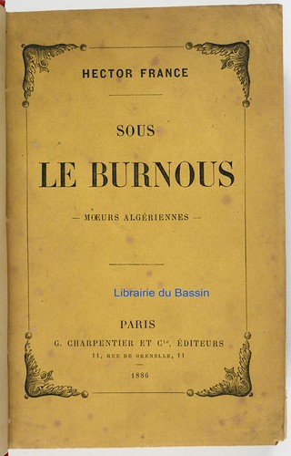 Sous burnous moeurs - sous,