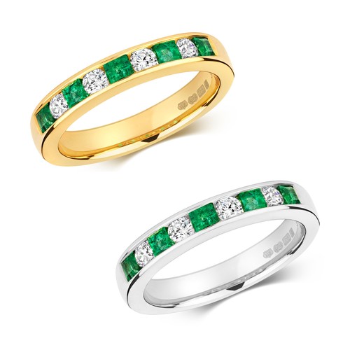 Bague semi pavée - semi, or