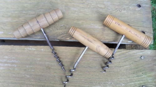 Ancien tire bouchon manche - tire-bouchon,