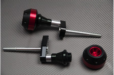 Tampons / Roulettes de Protection Couleur Rouge KAWASAKI ER6 N ER-6 2012-2016