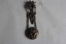 Clavet de Châtelaine Porte montre Fleur de lys Couronne de Baron (74469)