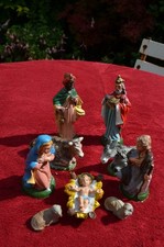 SANTONS CRECHE ANCIENS ITALIENS. CRECHE ANCIENNE.NOEL ANCIEN.