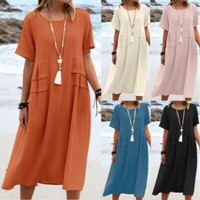 Robe Longue Ample En Coton Et