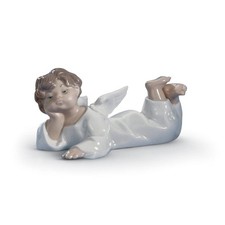 LLADRO' Figurine Ange Couché