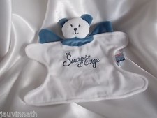 Doudou chat bleu et blanc, Sucre d'Orge