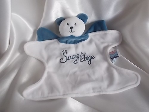 Doudou chat bleu blanc - doudou,