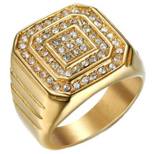 BAGUE CHEVALIÈRE HOMME ACIER