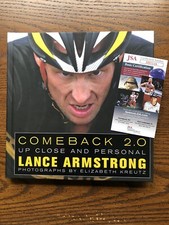 Signed Lance Armstrong Autographed Book Comeback 2.0 JSA COA