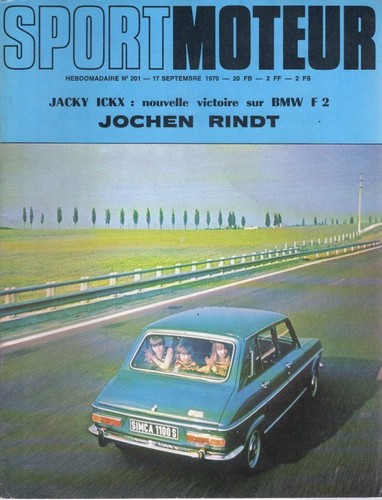 Sport moteur 201 1970 - 201,