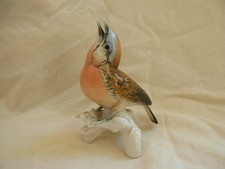 KARL ENS,OISEAU EN PORCELAINE ALLEMANDE,EPOQUE 20ème