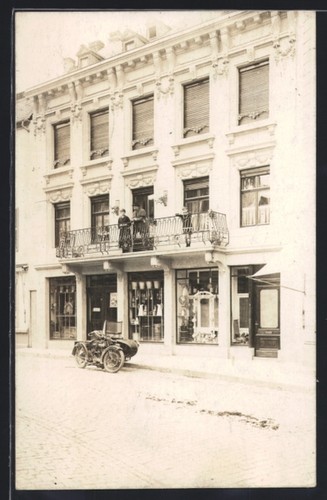 Carte postale photo moto bsa - photo,