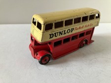 DINKY TOYS GB BUS DOUBLEDECKER DUNLOP RÉF 290 VINTAGE NO ATLAS