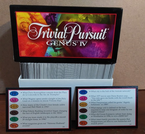 Trivial pursuit expansion card - pursuit,