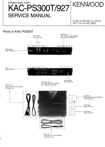 Manuel service pour kenwood - de,