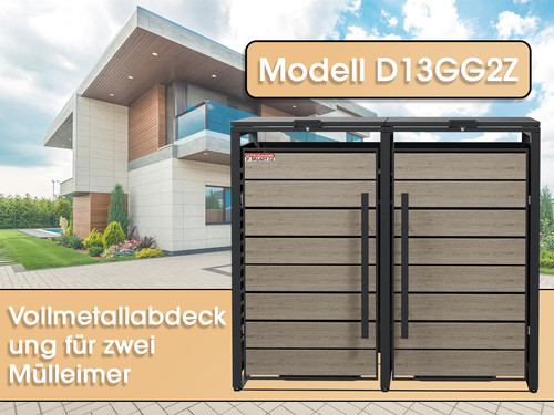 Abri poubelle d13gg2z - de, pour