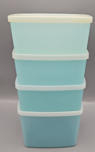 Set blue vtg tupperware - blue,