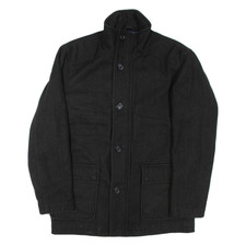 Manteau Noir En Laine GUESS