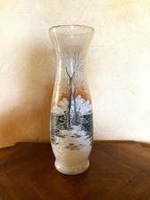 VASE  ART DECO  SIGNE VERCAIS LE VERRE FRANCAIS 