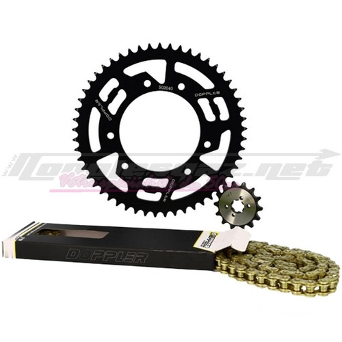 Kit chaine doppler alu derbi - chaine,