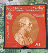Coffret 2 euro commémoratif Bartolomeo BORGHESI San Marino 2004