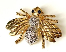BROCHE insecte Doré &