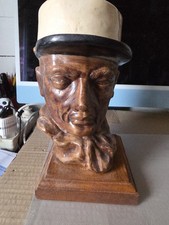 Buste tête en plâtre