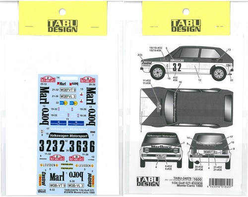 Tabu design golf gti - tabu, 1/24
