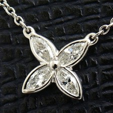 Collier diamant Tiffany & Co. Victoria Pt950 platine 950 2,7 g 15,9 pouces #E...