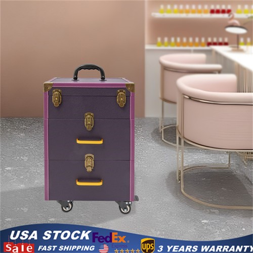 Portable makeup train case - train,