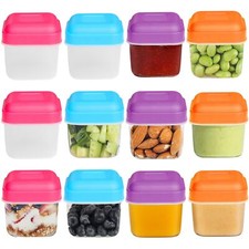 Lot de 12 Petite Boîtes Plastique Alimentaire 100ML Contenant en Plastique av...