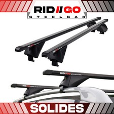 Acier Noir Barres de toit pour RENAULT Koleos 1 I ab 08 Rails de toit ouverts R9