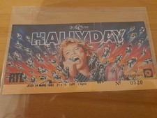 billet place ticket concert Johnny hallyday Évry 1983