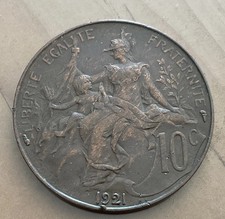 10 CENTIMES  DUPUIS  1921 SUP