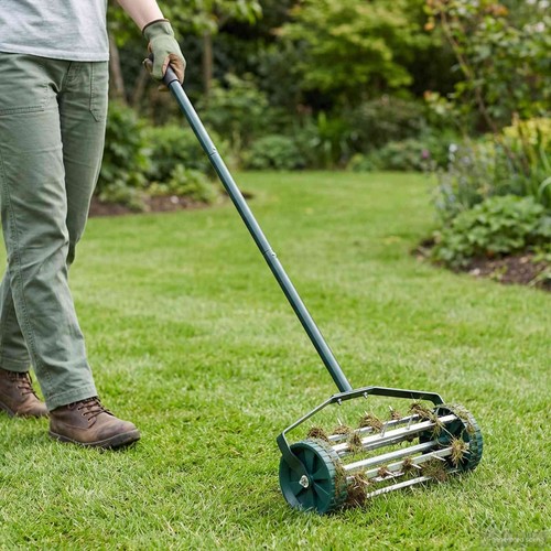 Roller gazon tiré avec des - roller,