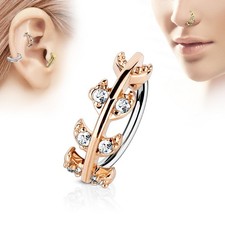 Piercing oreille nez anneau